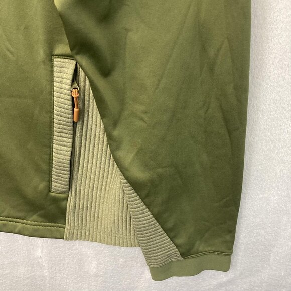 Duluth Trading Zip Up Jacket Mens 2XL Green Orange Performance Hooded Stretch - Picture 10 of 15